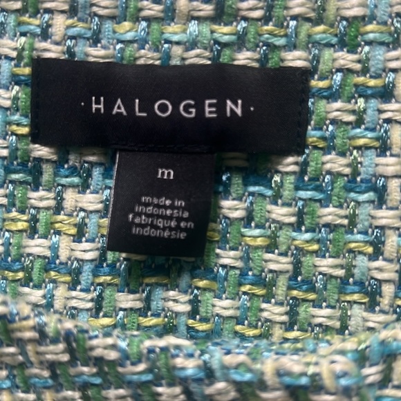 Halogen Tweed Blazer Green - Picture 4 of 5